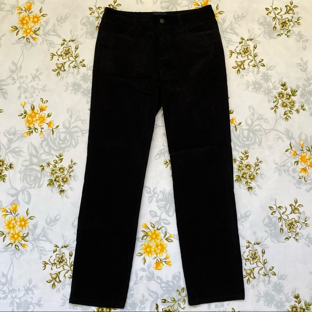 Talbots Size 8P Heritage Black Corduroy Pant
